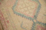 Mostly even wear to the knot heads on the distressed hand-knotted Persian Serab rug.