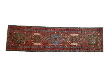 3x11 Vintage Karaja Rug Runner // ONH Item ee0054371
