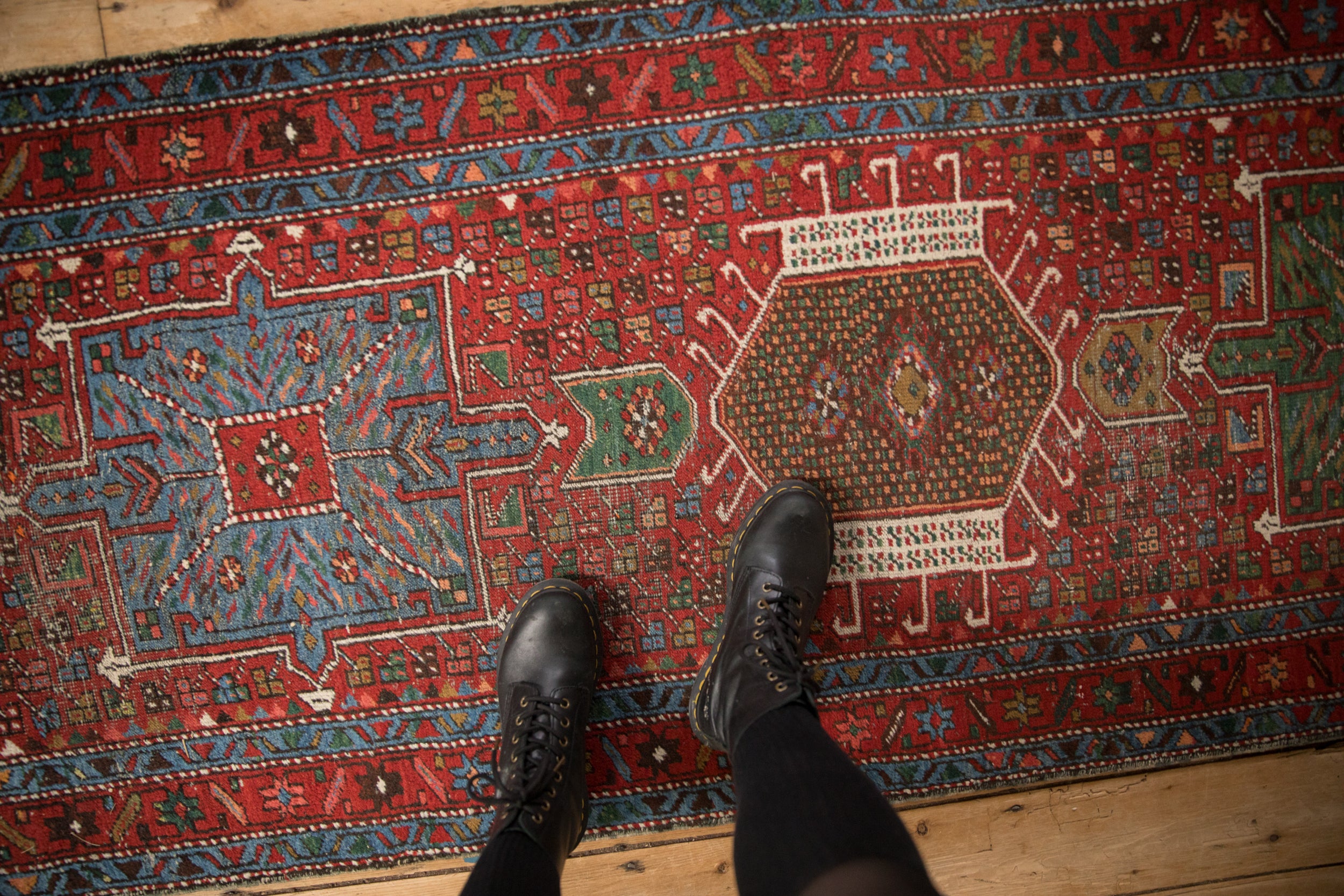 3x11 Vintage Karaja Rug Runner