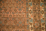 Detail of a Bijar carpet showing the Herati field next to the turtle samovar border design.