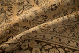 Detailed texture of a vintage Arak carpet with mostly even wear and a low pile.