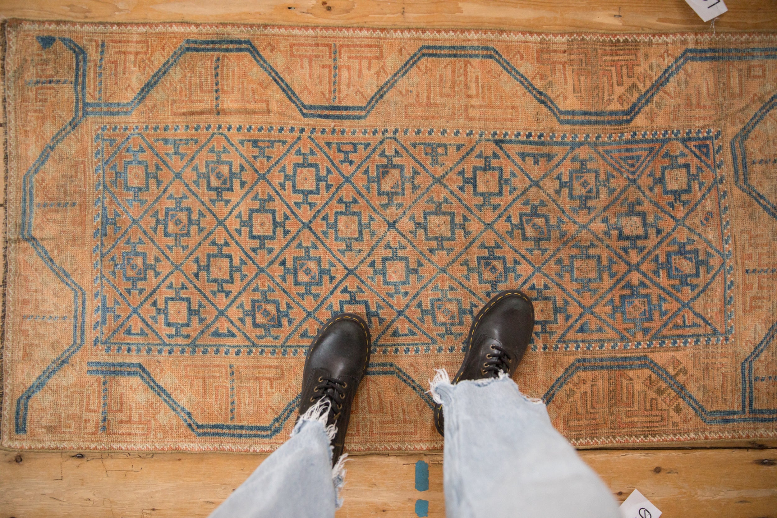 2.5x5 Vintage Distressed Belouch Rug Runner