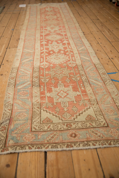 3x12.5 Vintage Distressed Heriz Rug Runner