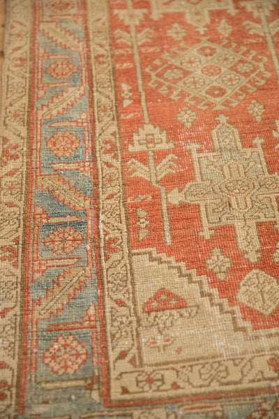 3x12.5 Vintage Distressed Heriz Rug Runner