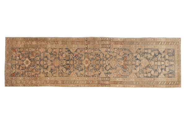 3.5x12 Vintage Distressed Malayer Rug Runner