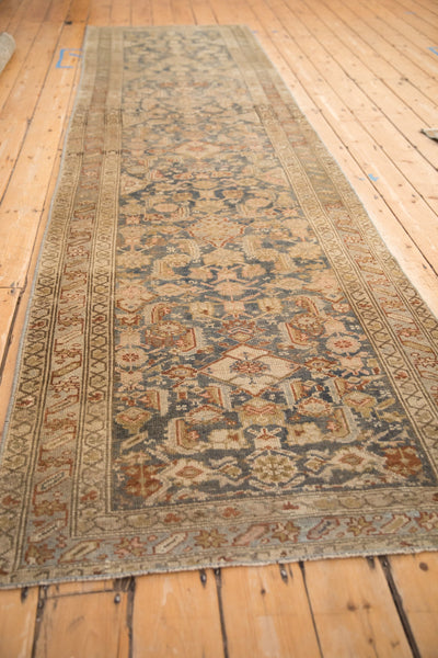 3.5x12 Vintage Distressed Malayer Rug Runner