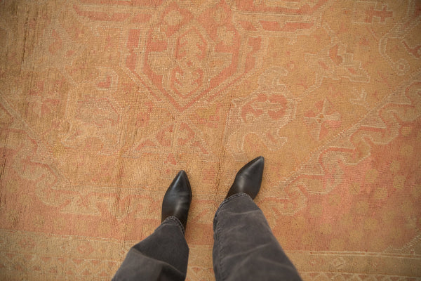 10x17.5 Vintage Distressed Oushak Carpet