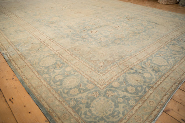 9.5x13.5 Vintage Distressed Kashan Carpet
