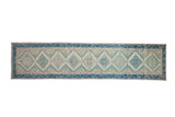 Vintage Distressed Hamadan Rug Runner / ONH item ee005505