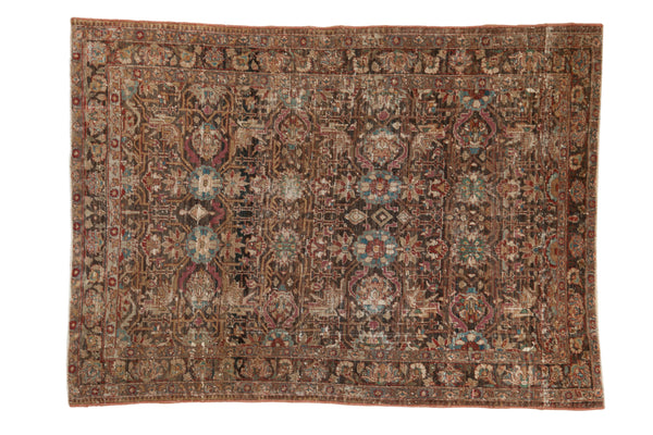 4x5.5 Vintage Distressed Tabriz Rug
