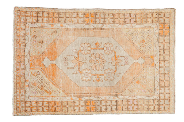 2.5x4 Vintage Distressed Oushak Rug