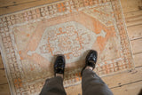2.5x4 Vintage Distressed Oushak Rug