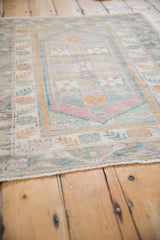 2.5x3.5 Distressed Oushak Rug