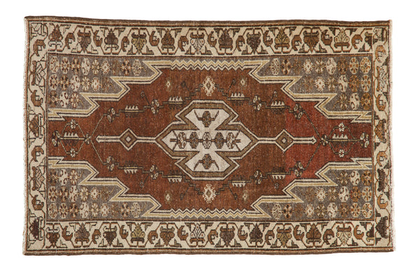 2.5x4 Vintage Distressed Mazlaghan Rug