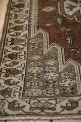 2.5x4 Vintage Distressed Mazlaghan Rug