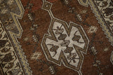 2.5x4 Vintage Distressed Mazlaghan Rug