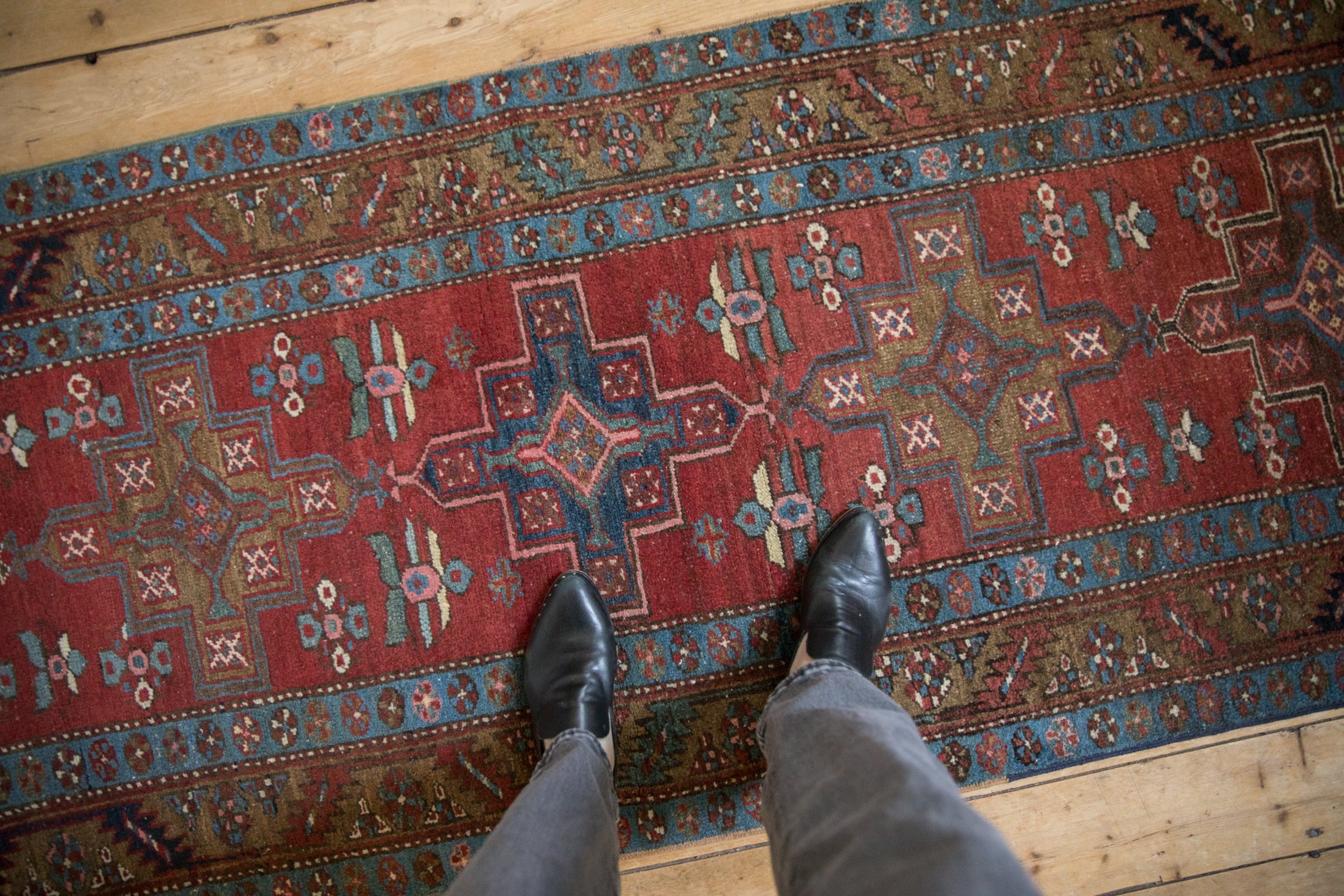 3x13.5 Antique Northwest Persian Rug Runner