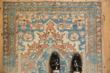 3.5x5.5 Vintage Distressed Bakhtiari Rug