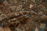 4x5 Vintage Distressed Malayer Square Rug