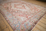 7x10 Antique Distressed Sarouk Carpet