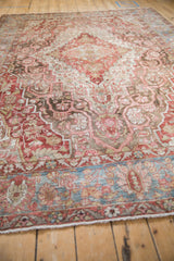 7x10 Antique Distressed Sarouk Carpet