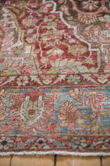 7x10 Antique Distressed Sarouk Carpet