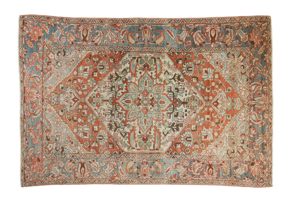 4.5x7 Vintage Distressed Bakhtiari Rug