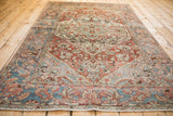4.5x7 Vintage Distressed Bakhtiari Rug