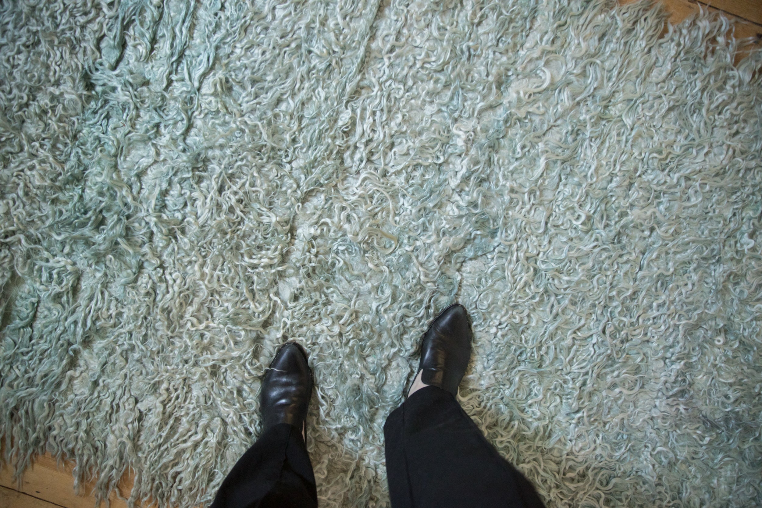 3.5x9.5 Overdyed Tulu Rug Runner