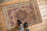 3x4 Antique Kerman Square Rug