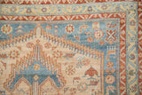 4.5x9.5 Vintage Distressed Malayer Rug Runner