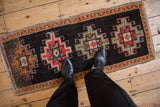 1.5x4 Vintage Distressed Kars Rug Mat Runner