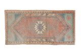 1.5x3.5 Vintage Distressed Oushak Rug Mat Runner