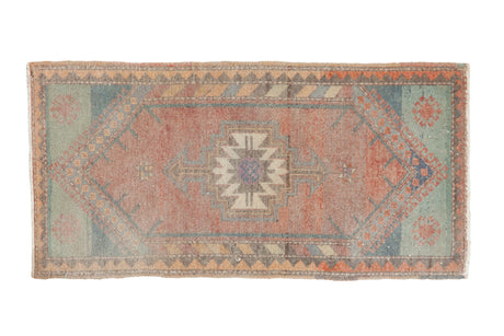 1.5x3.5 Vintage Distressed Oushak Rug Mat Runner
