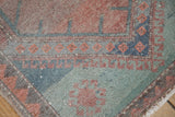 1.5x3.5 Vintage Distressed Oushak Rug Mat Runner