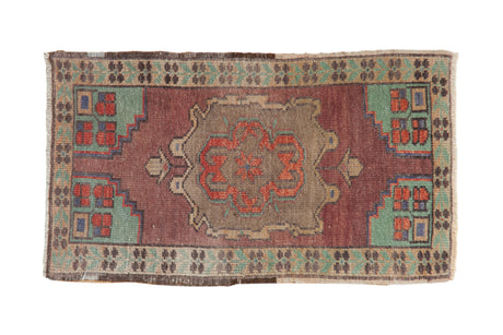 1.5x3 Vintage Distressed Oushak Rug Mat