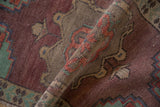 1.5x3 Vintage Distressed Oushak Rug Mat