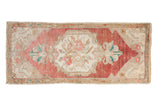 1.5x3.5 Vintage Distressed Oushak Rug Mat Runner