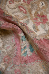 1.5x3.5 Vintage Distressed Oushak Rug Mat Runner