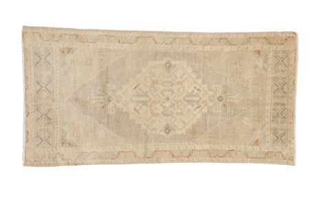 1.5x3 Vintage Distressed Oushak Rug Mat