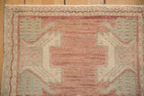 1.5x3 Vintage Distressed Oushak Rug Mat