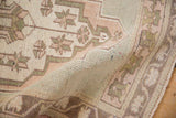 1.5x3 Vintage Distressed Oushak Rug Mat