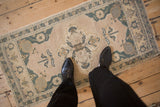 2x4 Vintage Distressed Oushak Rug Runner