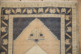 1.5x3 Vintage Distressed Oushak Rug Mat
