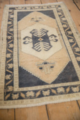 1.5x3 Vintage Distressed Oushak Rug Mat