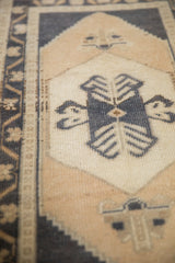 1.5x3 Vintage Distressed Oushak Rug Mat