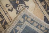 1.5x3 Vintage Distressed Oushak Rug Mat