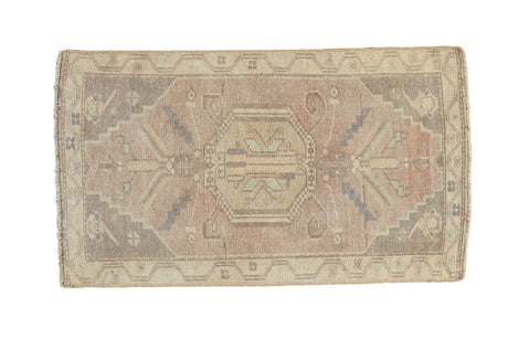 1.5x3 Vintage Distressed Oushak Rug Mat