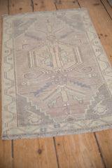 1.5x3 Vintage Distressed Oushak Rug Mat