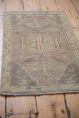 1.5x3 Vintage Distressed Oushak Rug Mat